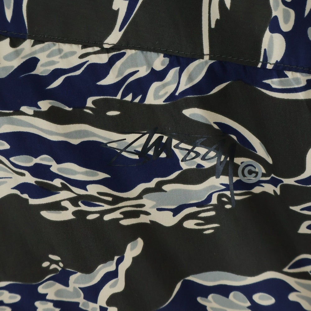 STUSSY(ステューシー) 00s タイガーカモ マウンテンパーカー ジップアップフーディー ジャケット カーキ