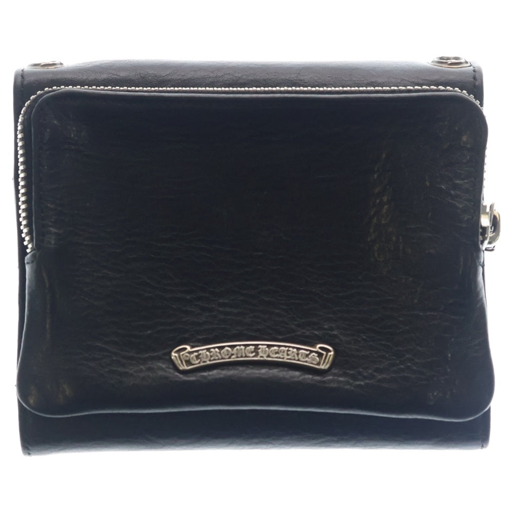 クロムハーツ  BIG SPOON ビッグスプーン クロスボタンレザー財布 メンズ CHROME HEARTS(クロムハーツ) BIG SPOON ビッグスプーン クロスボタン