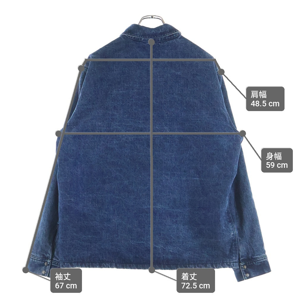 CHROME HEARTS(クロムハーツ) Y NOT WORK DOG Herringbone Shirt Jacket ワイノット ワークドッグ ヘリンボーン 中綿キルティング デニムジャケット