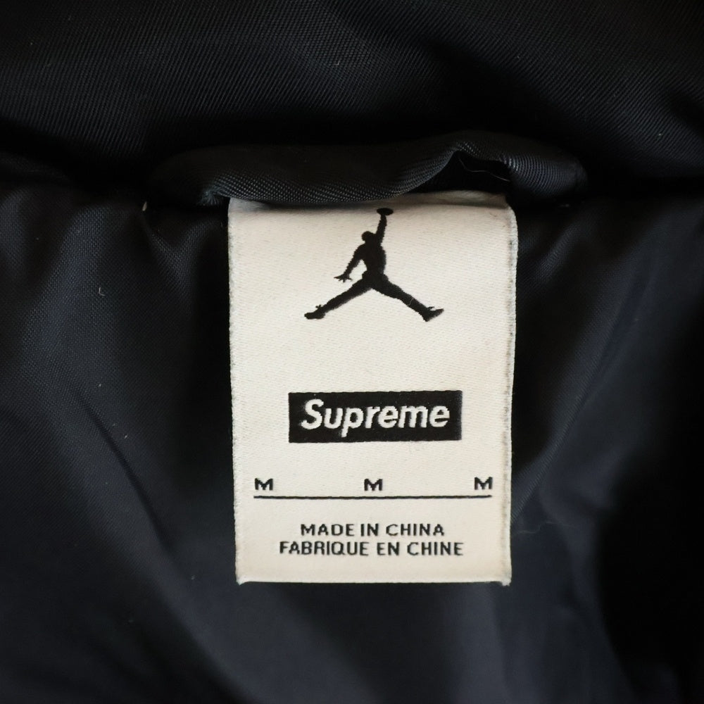SUPREME(シュプリーム) 24AW ×Puffer Jacket ×ナイキ ロゴ刺繍 ダウンジャケット ダウンジャケット ブラック HF0828-010
