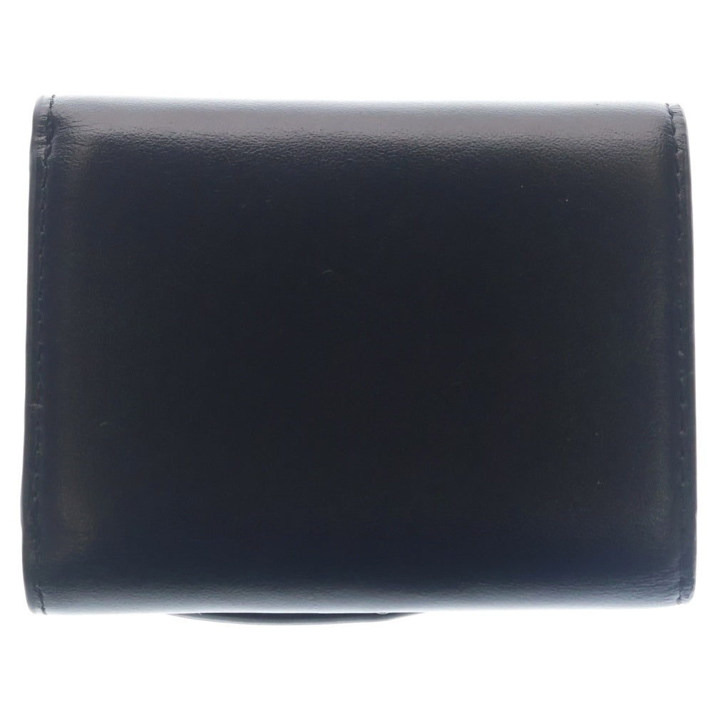 DIESEL(ディーゼル) 1DR TRI FOLD COIN XS II ワンダートリフォルドコイン メタルDロゴ シ ミニウォレット 三つ折り財布 ブラック X09887PR818