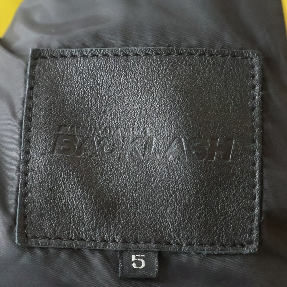 ISAMU KATAYAMA BACKLASH(イサムカタヤマバックラッシュ) 23SS カンガルーレザー キルティング ホワイトグース ダウンジャケット イエロー 2031-16
