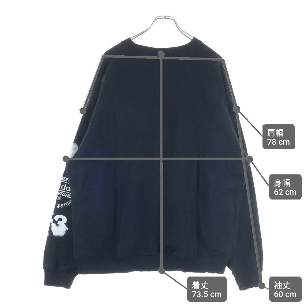 Y-3(ワイスリー) 25AW GRAPHIC CREW SWEAT グラフィッククルースウェット トレーナー ブラック JX4749