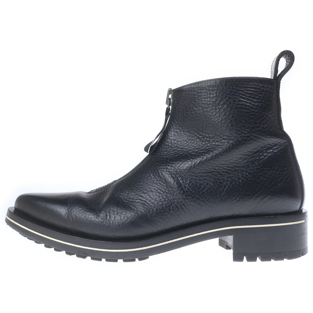 GIVENCHY(ジバンシィ) RICHMOND BOOT ZIP リッチモンド アンクルロゴ ジップアップ レザーブーツ ブラック BH600TH09K
