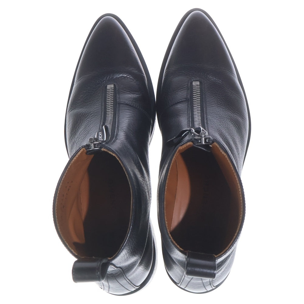 GIVENCHY(ジバンシィ) RICHMOND BOOT ZIP リッチモンド アンクルロゴ ジップアップ レザーブーツ ブラック BH600TH09K