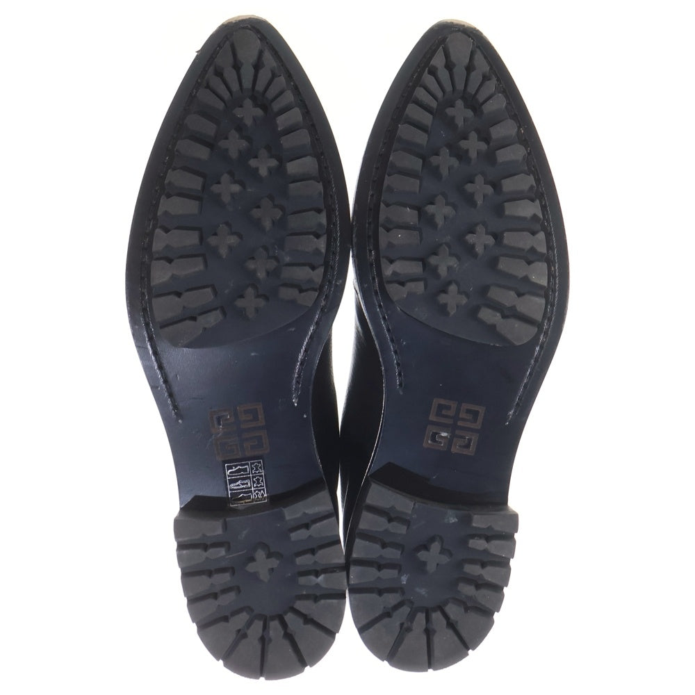 GIVENCHY(ジバンシィ) RICHMOND BOOT ZIP リッチモンド アンクルロゴ ジップアップ レザーブーツ ブラック BH600TH09K