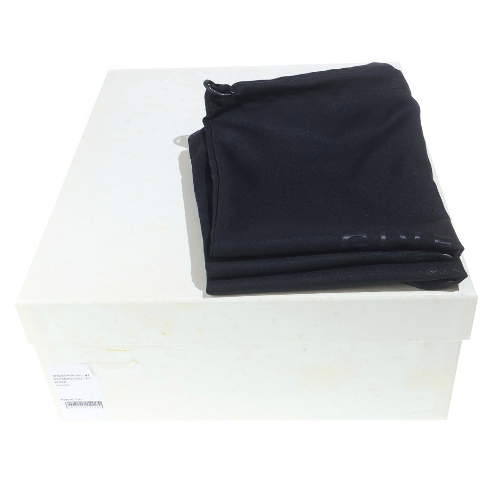 GIVENCHY(ジバンシィ) RICHMOND BOOT ZIP リッチモンド アンクルロゴ ジップアップ レザーブーツ ブラック BH600TH09K