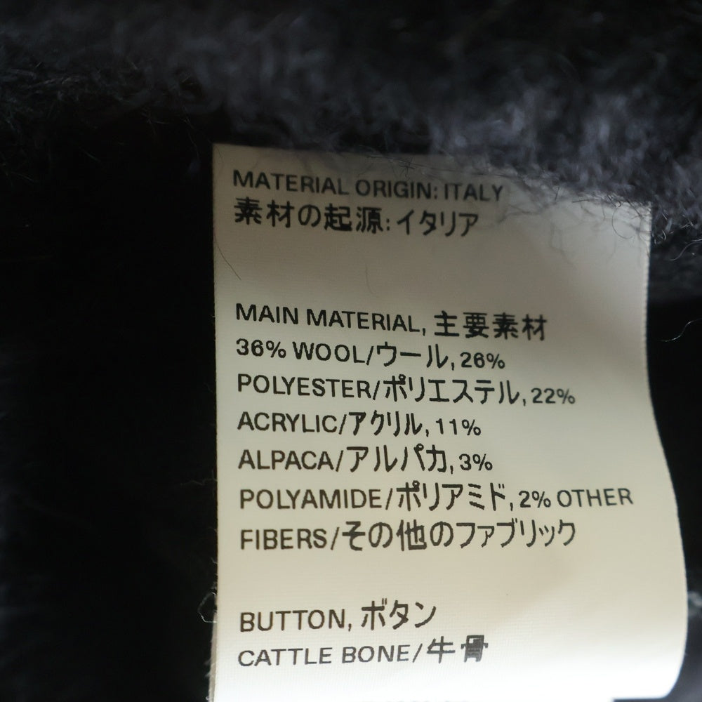 OUR LEGACY(アワーレガシー) 21AW Cardigan ウールモヘアニット オーバーサイズ カーディガン ブラック M4206CBM