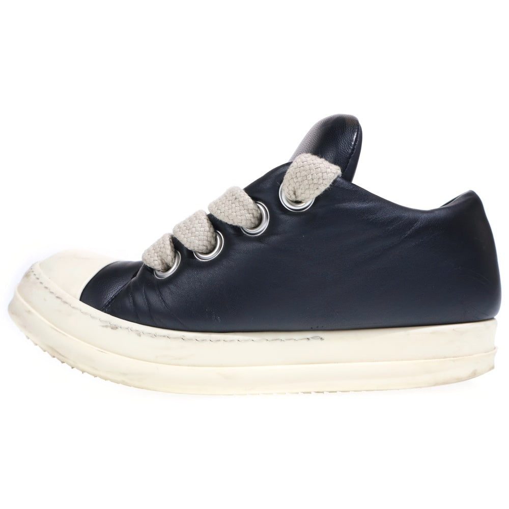 Rick Owens(リックオウエンス) JUMBOLACED LOW SNEAKERS ジャンボレース レザーローカットスニーカー ブラック RU01E5893