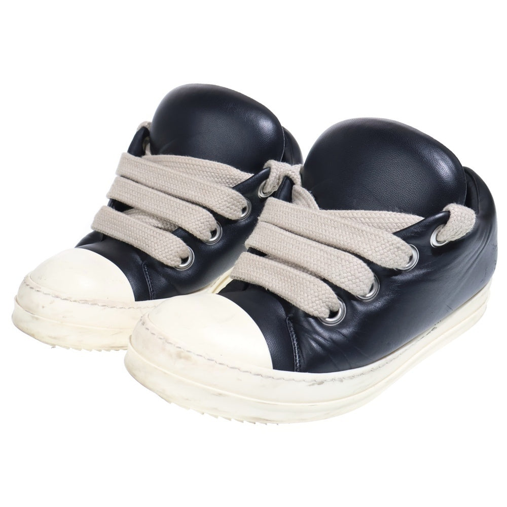 Rick Owens(リックオウエンス) JUMBOLACED LOW SNEAKERS ジャンボレース レザーローカットスニーカー ブラック RU01E5893