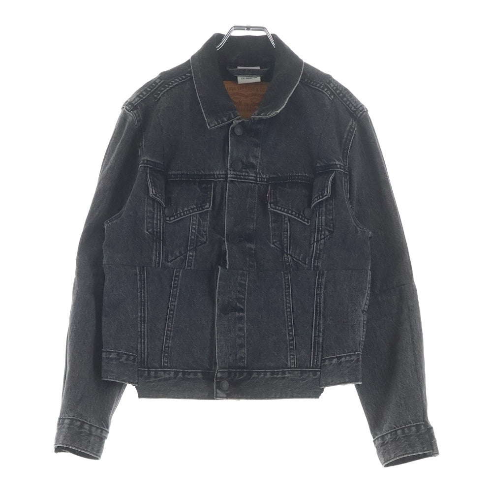 VETEMENTS(ヴェトモン) 18SS ×Levi's リーバイス 再構築デニムジャケット Gジャン インディゴブラック WSS18JA17