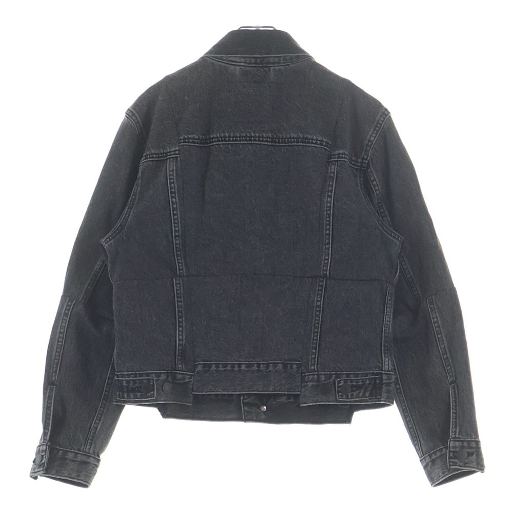 VETEMENTS(ヴェトモン) 18SS ×Levi's リーバイス 再構築デニムジャケット Gジャン インディゴブラック WSS18JA17