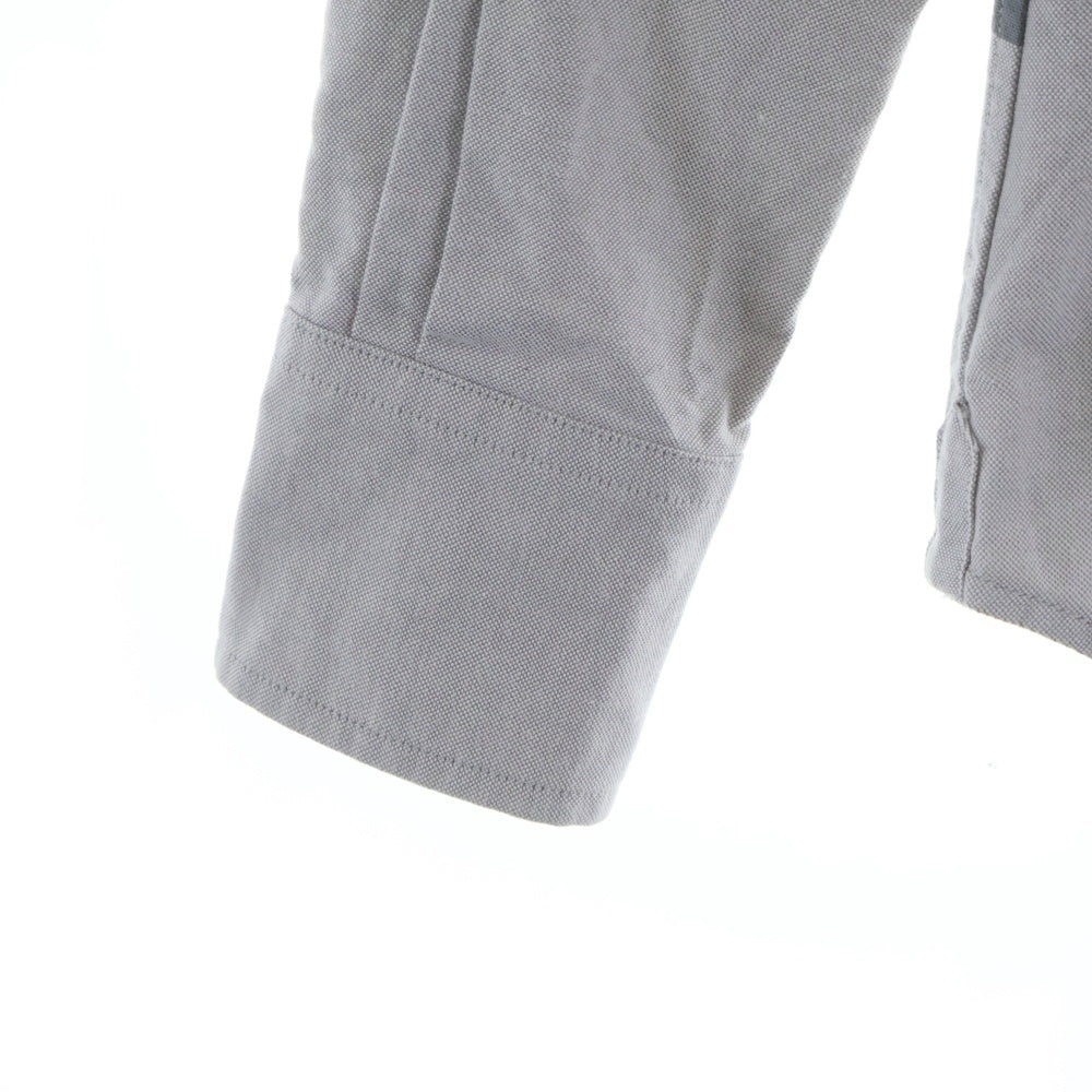 THOM BROWNE(トムブラウン) 16AW OVERSIZED PLAID OXFORD SHIRT オーバーサイズ プレイド オックスフォード長袖シャツ グレー/パープル MWL001A-00903