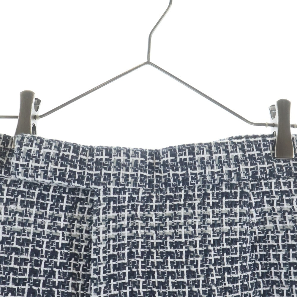 THOM BROWNE(トムブラウン) TWEED CLASSIC TOROUSER ツイード 裏地トリコロール クラシック トラウザーパンツ ホワイト/ネイビー MTC001T-03489415