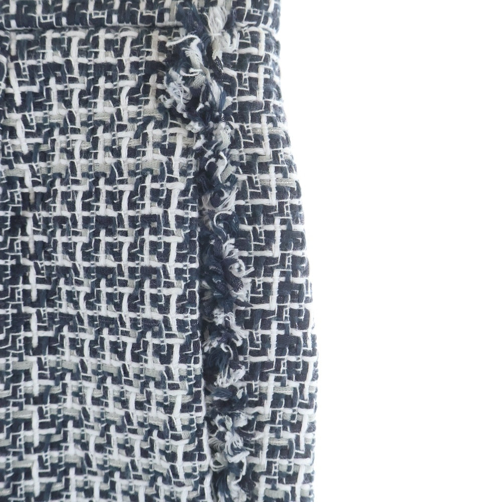 THOM BROWNE(トムブラウン) TWEED CLASSIC TOROUSER ツイード 裏地トリコロール クラシック トラウザーパンツ ホワイト/ネイビー MTC001T-03489415