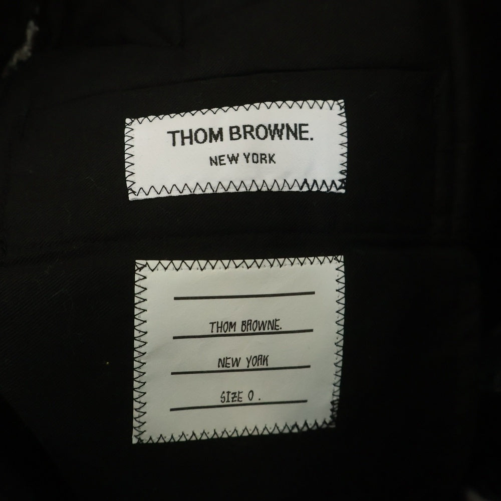 THOM BROWNE(トムブラウン) TWEED CLASSIC TOROUSER ツイード 裏地トリコロール クラシック トラウザーパンツ ホワイト/ネイビー MTC001T-03489415