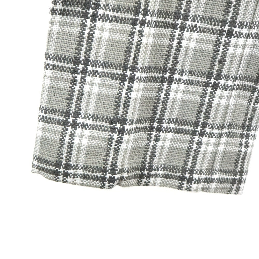 THOM BROWNE(トムブラウン) CLASSIC TOROUSER チェック柄 裏地トリコロール クラシック トラウザーパンツ グレー MTU276A-06139035