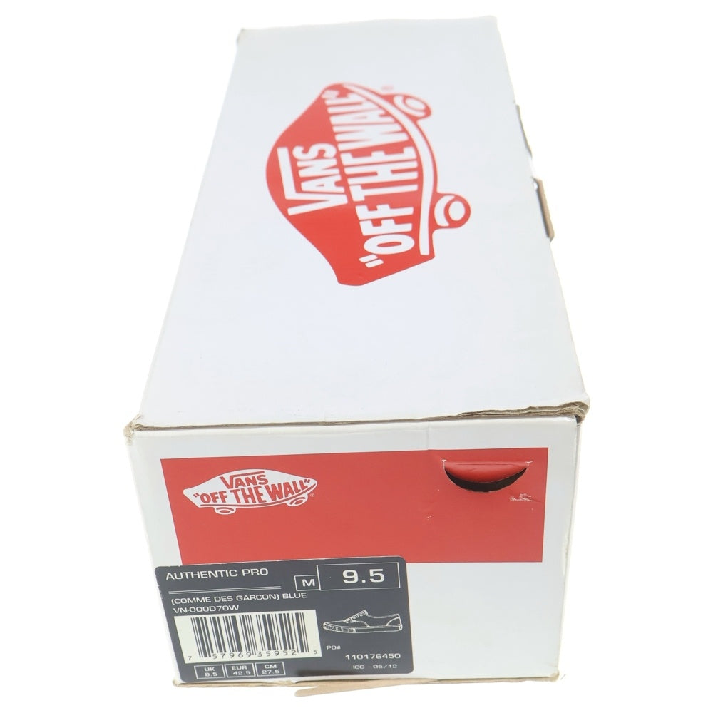 SUPREME(シュプリーム) 12SS × VANS × COMME des GARCONS AUTHETIC PRO バンズ コムデギャルソン オーセンティック プロ ローカットスニーカー US9.5/27.5cm VN-0Q0D70W