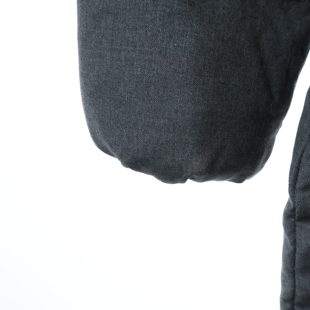 DUVETICA(デュベティカ) 13A ALIA-WOOL ファー付き ジップアップフーディー ロングダウンジャケット グレー レディース
