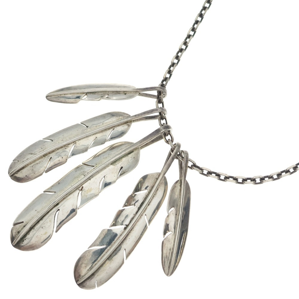 JAM HOME MADE(ジャムホームメイド) NAKED FEATHER ネイキッド フェザー 5枚付き ペンダント ネックレス シルバー