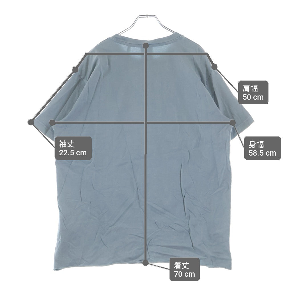 KITH(キス) 21SS ×RUSSELATHLETIC LAX TEE ラッセルアスレチック フロントロゴエンブロイダリー クルーネック 半袖Tシャツ カットソー ブルー 21-071-060-0027-3-0
