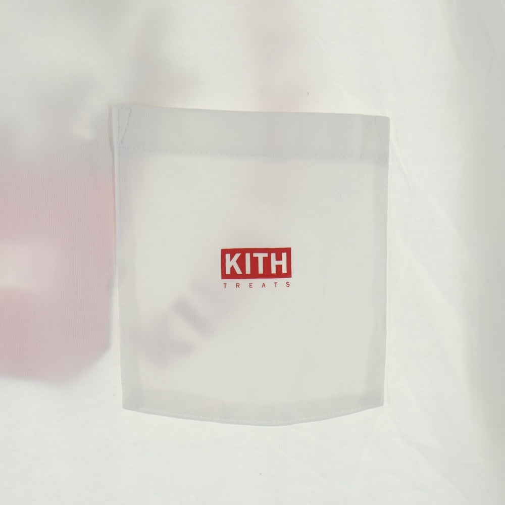 KITH(キス) 22SS TREATS OPPOSITES ATTRACT TEE トリーツ オポジット アトラクト プリント クルーネック 長袖Tシャツ カットソー ホワイト 22-070-066-0000-1-0