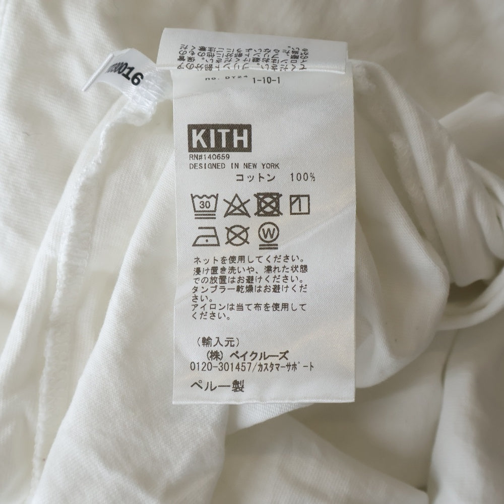 KITH(キス) 22SS TREATS OPPOSITES ATTRACT TEE トリーツ オポジット アトラクト プリント クルーネック 長袖Tシャツ カットソー ホワイト 22-070-066-0000-1-0
