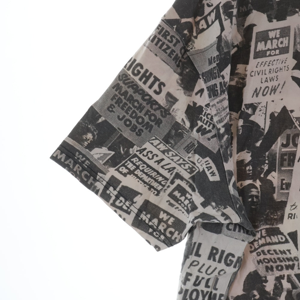 KITH(キス) 21SS MARCH ON WASHINGTON TEE キング牧師 ワシントン大行進 プリント クルーネック 半袖Tシャツ カットソー グレー 21-071-060-0003-1-0