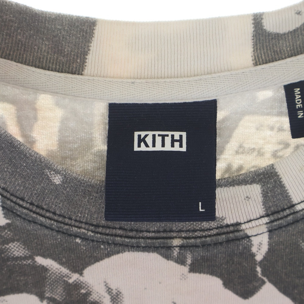 KITH(キス) 21SS MARCH ON WASHINGTON TEE キング牧師 ワシントン大行進 プリント クルーネック 半袖Tシャツ カットソー グレー 21-071-060-0003-1-0