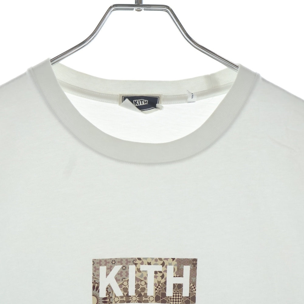 KITH(キス) 21SS Tile Classic Logo Tee タイルロゴ クラシック クルーネック 半袖Tシャツ カットソー ホワイト 21-071-060-0013-2-0