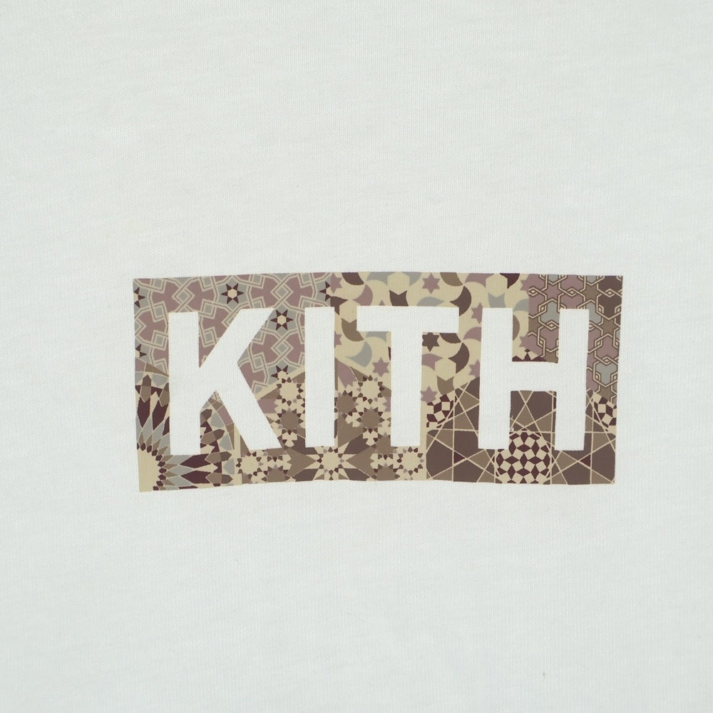 KITH(キス) 21SS Tile Classic Logo Tee タイルロゴ クラシック クルーネック 半袖Tシャツ カットソー ホワイト 21-071-060-0013-2-0