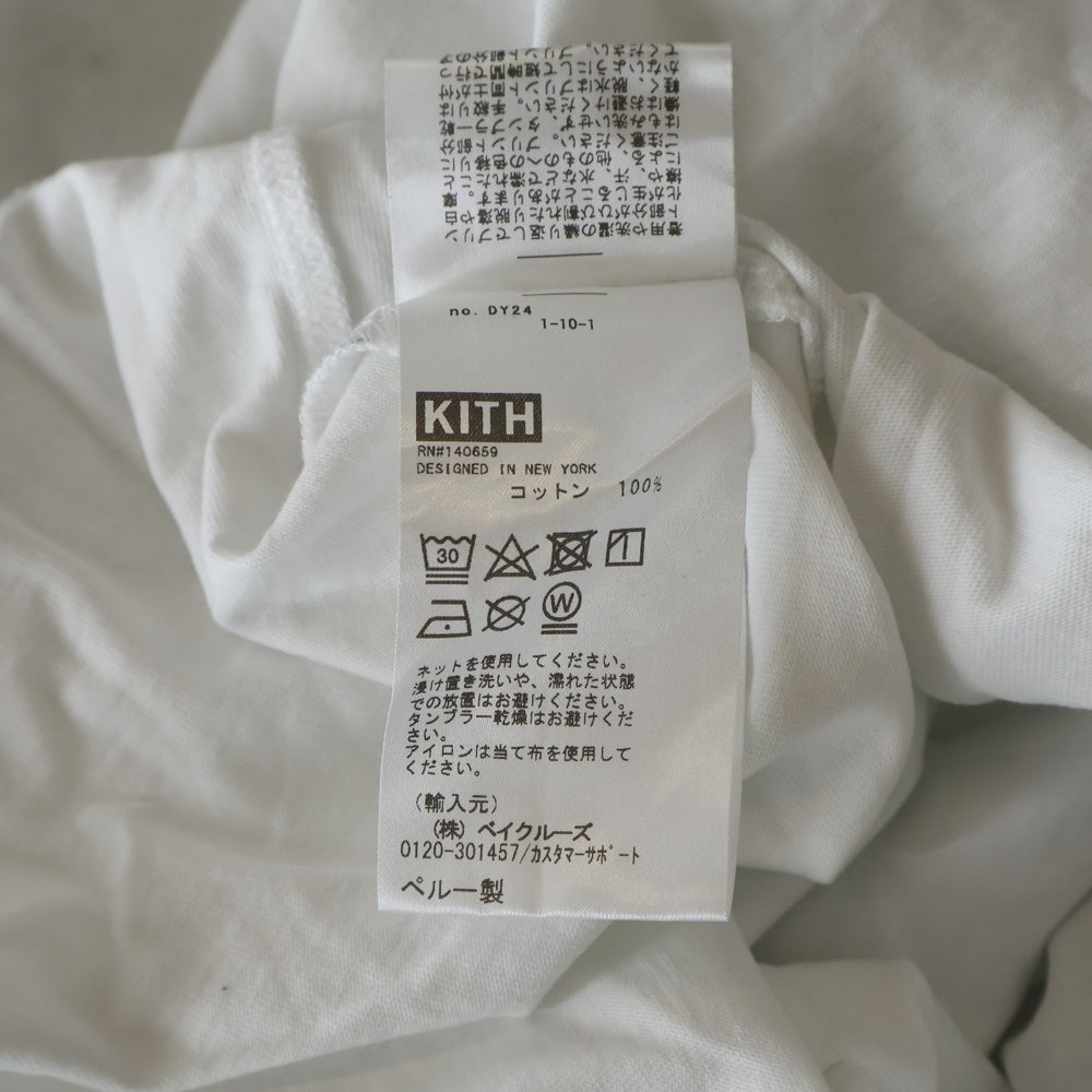 KITH(キス) 21SS Tile Classic Logo Tee タイルロゴ クラシック クルーネック 半袖Tシャツ カットソー ホワイト 21-071-060-0013-2-0