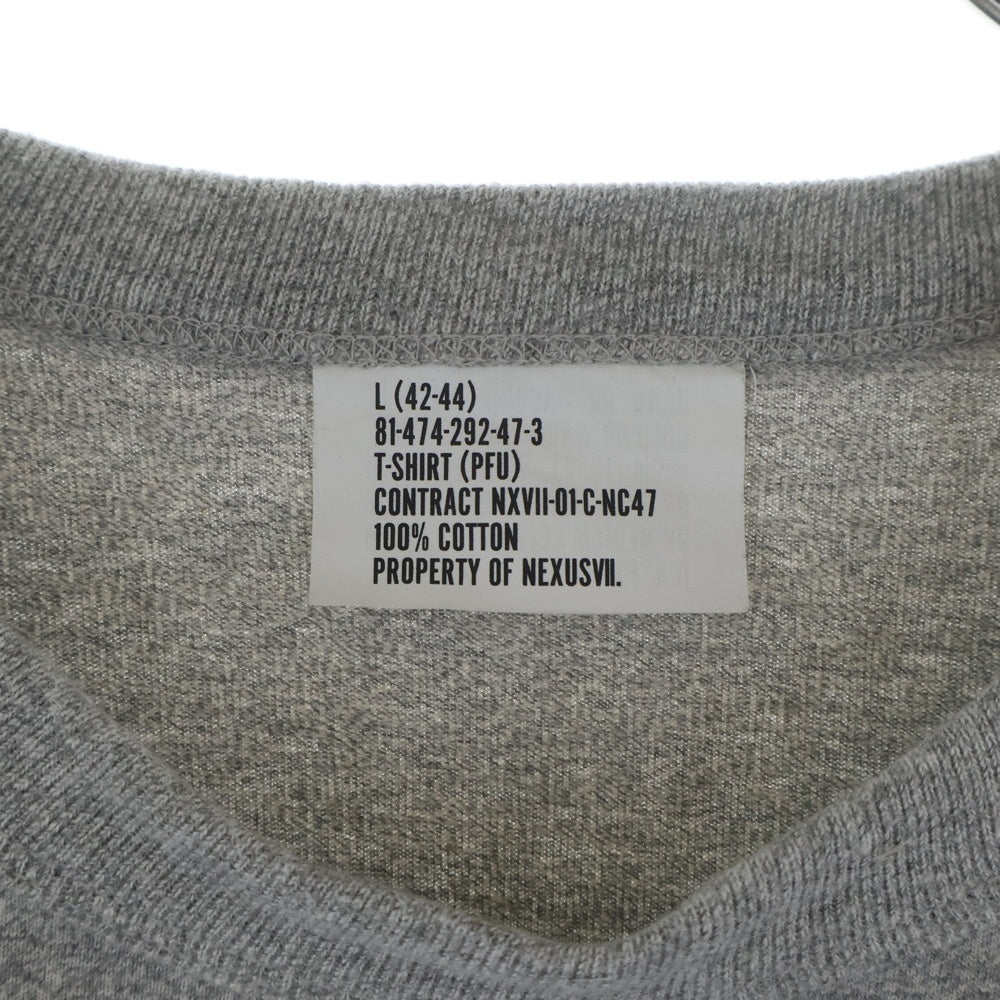 NEXUS7(ネクサスセブン) × GIMME5 GREGORY ISAACS TEE ギミーファイブ グレゴリー・アイザックス フロントプリント ヘビーウェイト クルーネック 半袖Tシャツ カットソー グレー