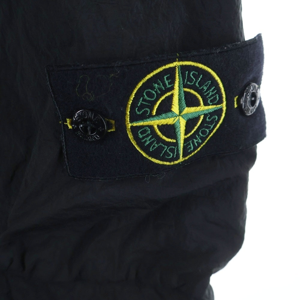 STONE ISLAND(ストーンアイランド) 25SS マルチポケット ロゴワッペン ナイロン カーゴパンツ ブラック K1S153100006 S0019