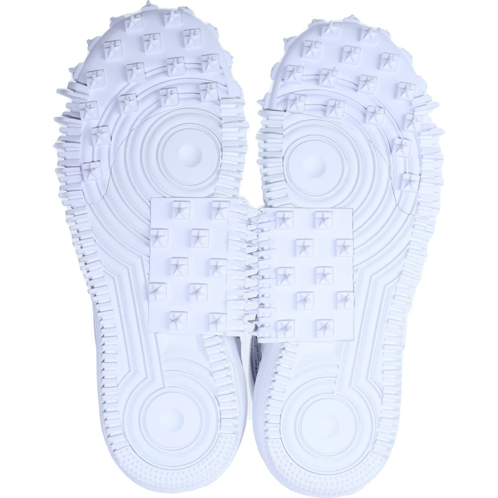 NIKE(ナイキ) ×OFF-WHITE AIR FORCE1 MID SP LTHR オフホワイト エアフォース1 ミッドカットスニーカー ホワイト US8/26cm DR0500-100