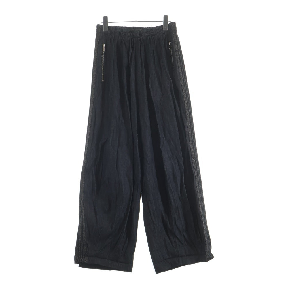 Needles(ニードルス) × NUBIAN H.D. TRACK PANTS DENIM NUBIAN別注 サイドラメ加工 デニム トラックパンツ グレー OT1584