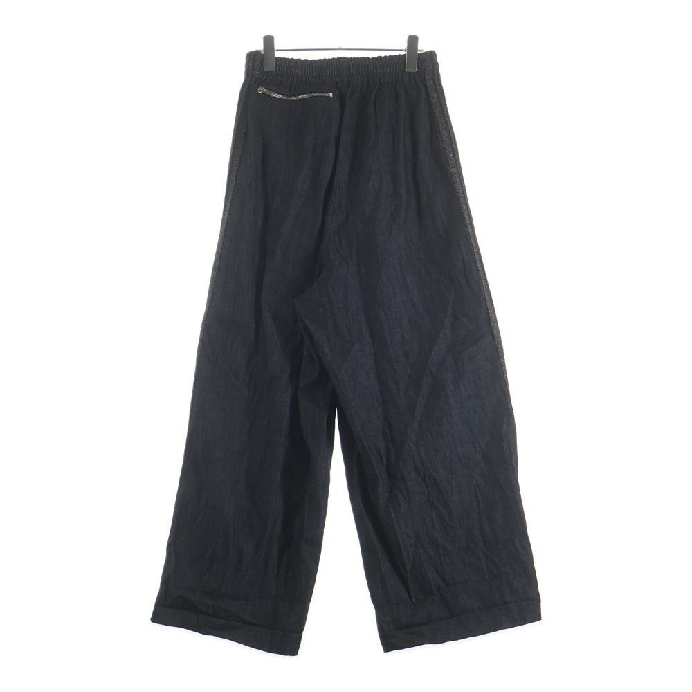 Needles(ニードルス) × NUBIAN H.D. TRACK PANTS DENIM NUBIAN別注 サイドラメ加工 デニム トラックパンツ グレー OT1584