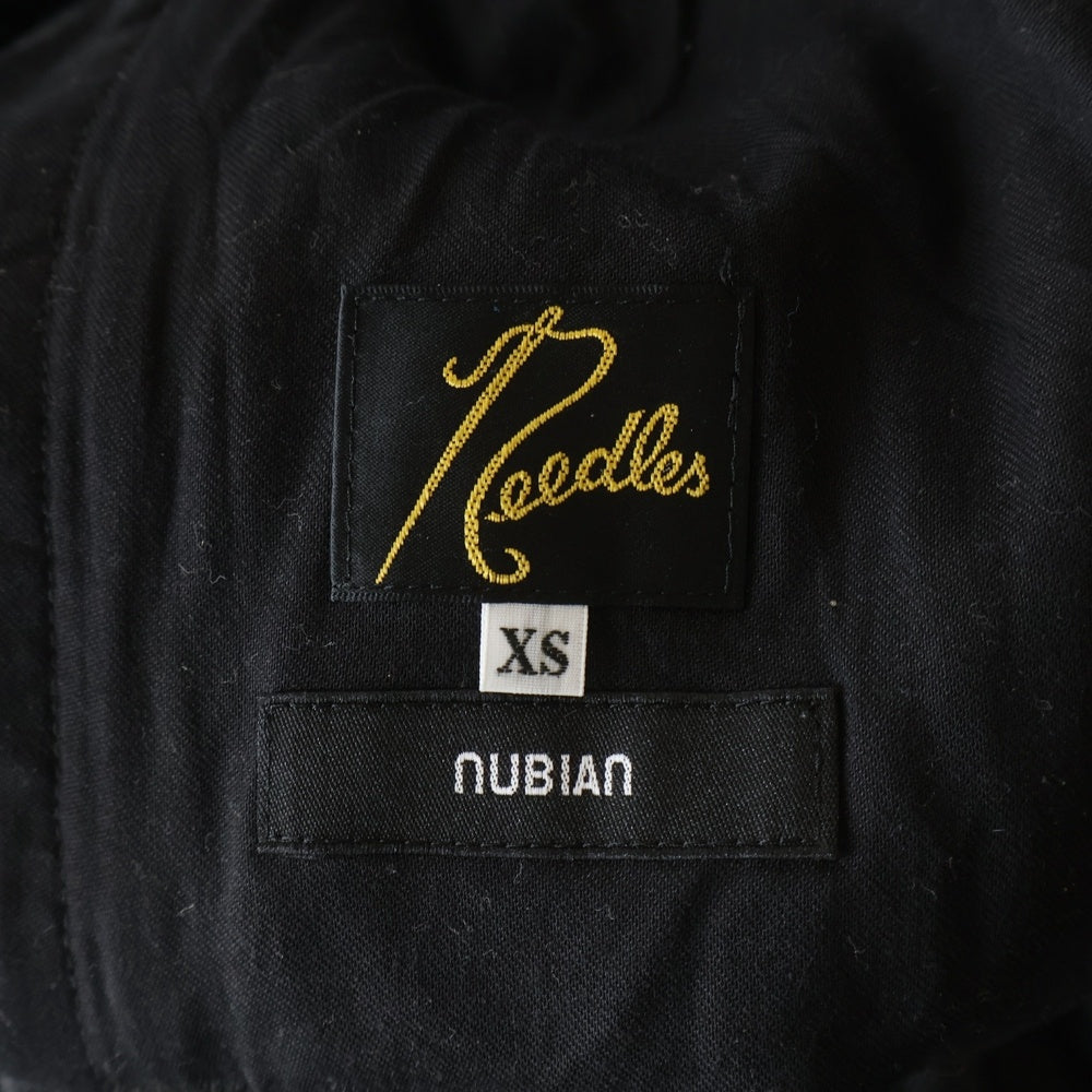 Needles(ニードルス) × NUBIAN H.D. TRACK PANTS DENIM NUBIAN別注 サイドラメ加工 デニム トラックパンツ グレー OT1584