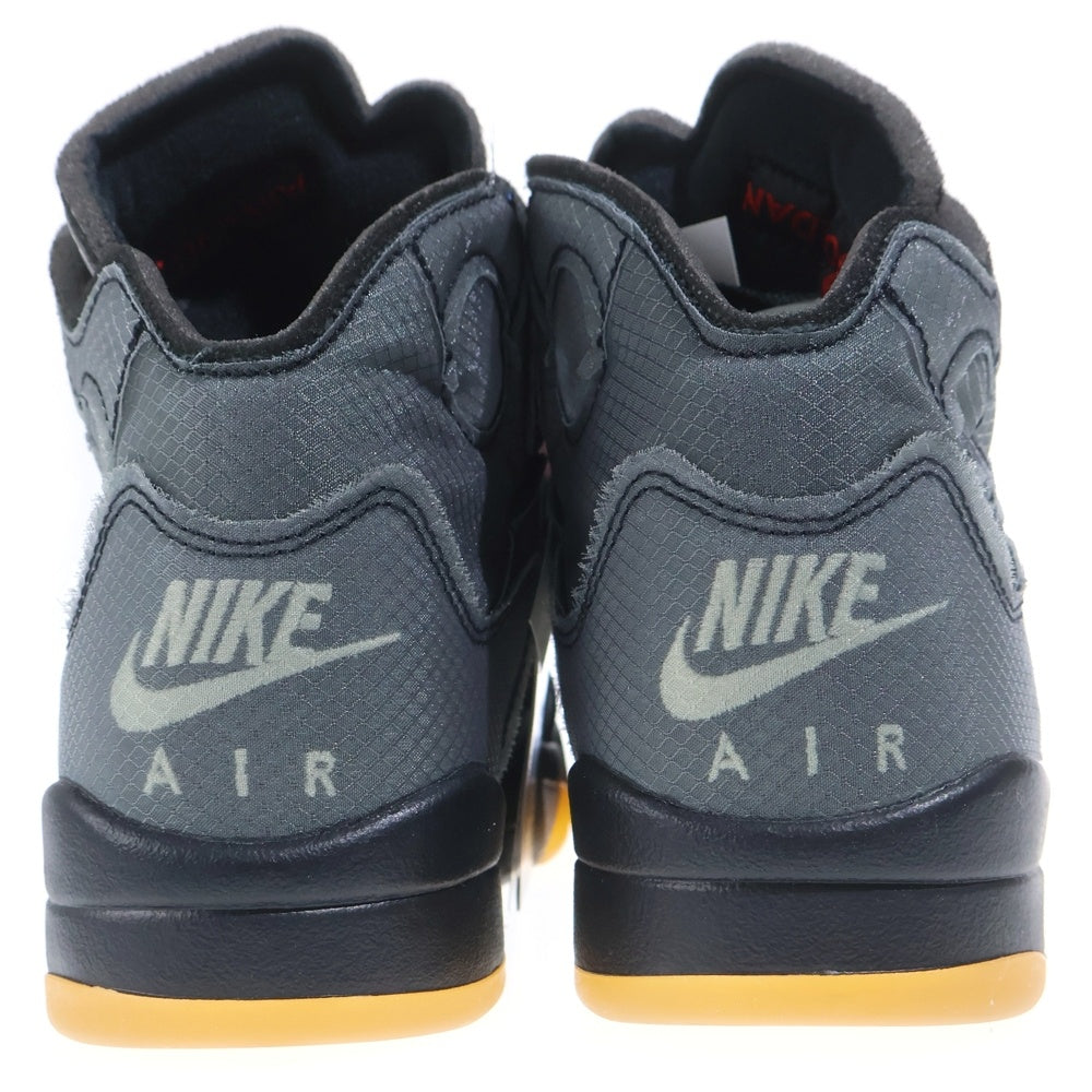 NIKE(ナイキ) ×OFF-WHITE AIR JORDAN 5 RETRO SP オフホワイト エアジョーダン5レトロ ハイカットスニーカー ブラック US8/26cm CT8480-001