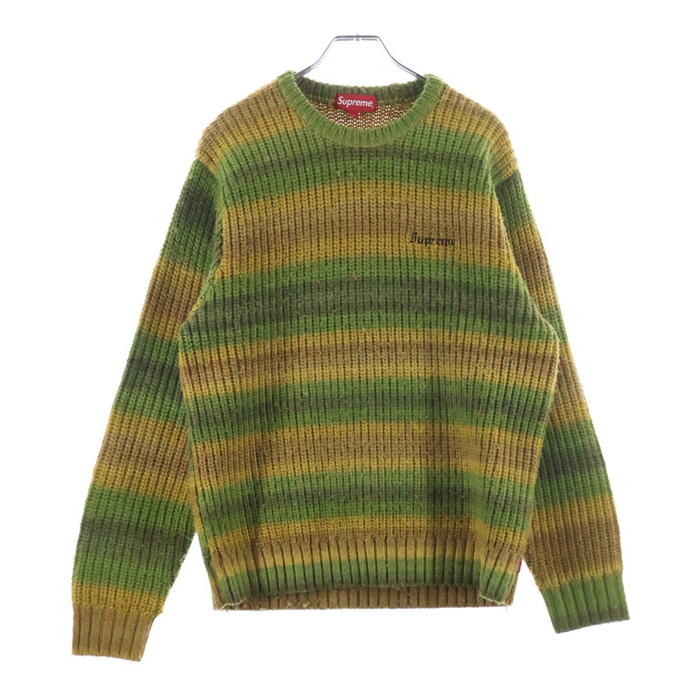 SUPREME(シュプリーム) 17AW Ombre Stripe Sweater オンブレ ストライプ セーター グリーン