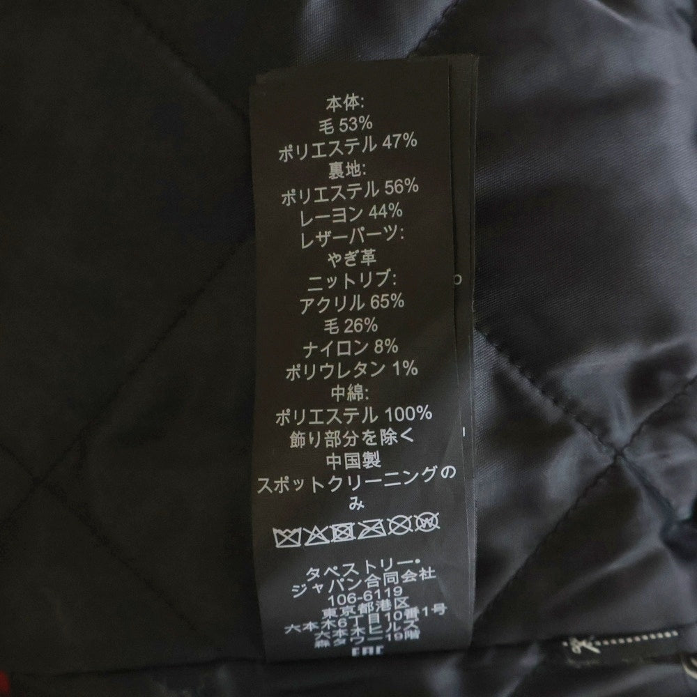COACH(コーチ) × Disney ディズニー ミッキーマウス パッチ 裏地キルティング ウールバーシティジャケット ブルゾン ブラック CL448