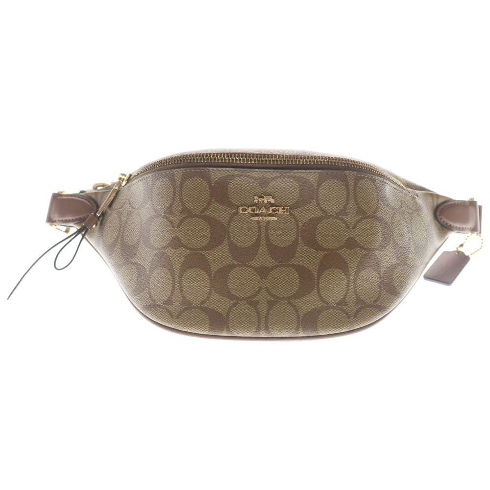 COACH(コーチ) シグネチャー クロスボディバッグ ウエストバッグ ブラウン F48740