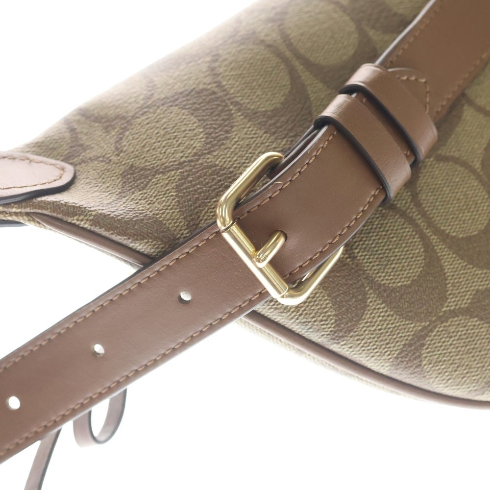COACH(コーチ) シグネチャー クロスボディバッグ ウエストバッグ ブラウン F48740