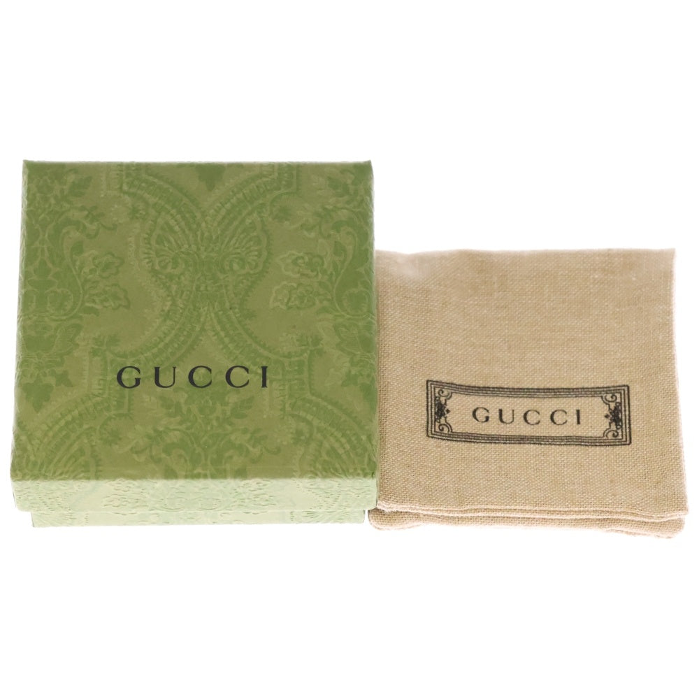 GUCCI(グッチ) インターロッキングG チェーンリング シルバー/グリーン