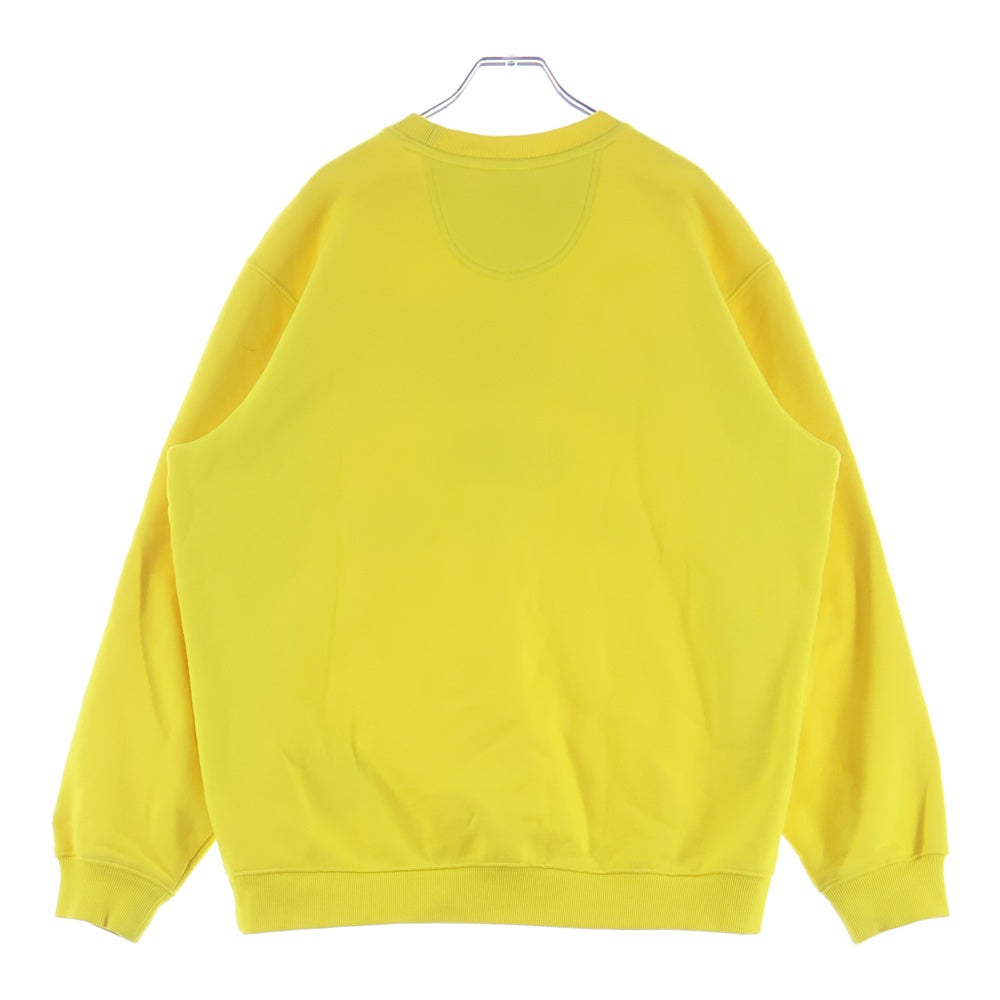 SUPREME(シュプリーム) 18SS ×Stay In School Crewneck チャンピオン ステイインスクールクルーネック フロントプリント スウェット トレーナー イエロー