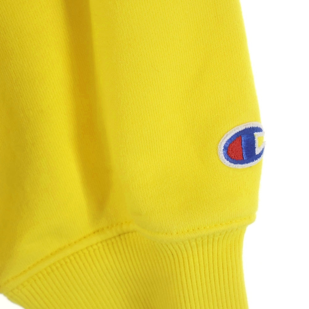 SUPREME(シュプリーム) 18SS ×Stay In School Crewneck チャンピオン ステイインスクールクルーネック フロントプリント スウェット トレーナー イエロー