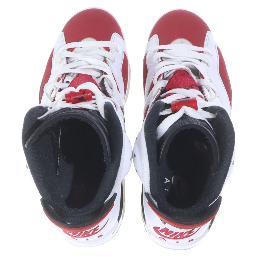 NIKE(ナイキ) AIR JORDAN 6 RETRO CARMINE エアジョーダン6 カーマイン ハイカットスニーカー ホワイト/レッド US7.5/25.5cm CT8529-106