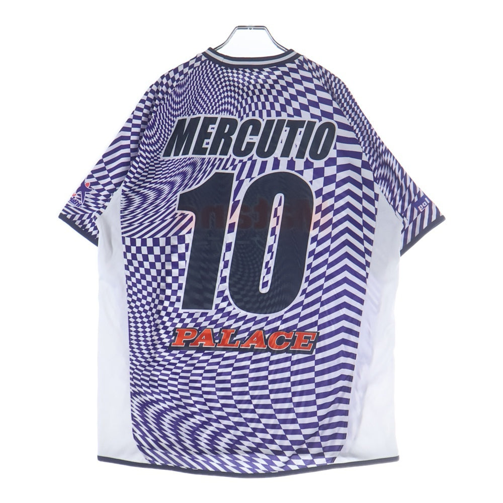 Palace Skateboards(パレススケートボーズ) Playwright Shirt 総柄 サッカー ゲームシャツ 半袖Tシャツ カットソー ホワイト