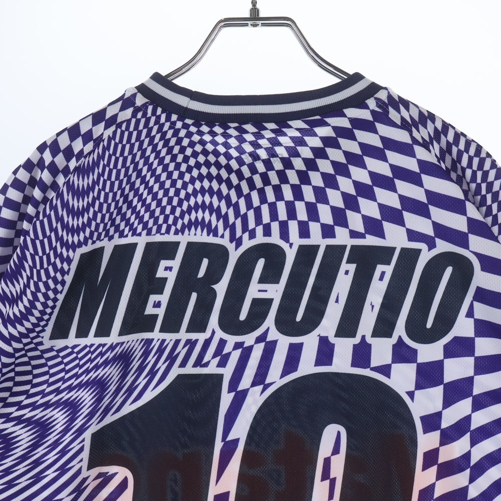 Palace Skateboards(パレススケートボーズ) Playwright Shirt 総柄 サッカー ゲームシャツ 半袖Tシャツ カットソー ホワイト