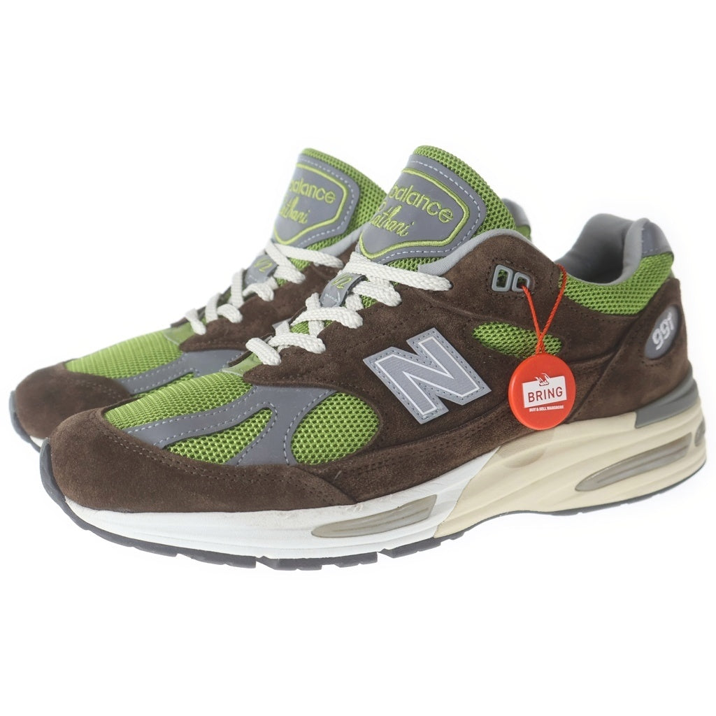 New Balance(ニューバランス) ×KITH×Danielle Cathari 991V2 Reverse Matcha キス ダニエル・カタリ 991V2 リバース抹茶 ローカットスニーカー グリーン/ブラウン US8.5/26.5cm U991CK2